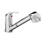 BRUNA kihúzható zuhanyfejes, álló, mosogató csaptelep, (Lagoon, SD90048)