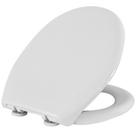 STYRON WC ülőke, lecsapódásgátlós, fehér, fém zsanérral, Duna (STY-550)