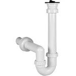 STYRON mosogató csőszifon, egymedencés, leeresztővel, 40mm-es elfolyással (STY-638-2)