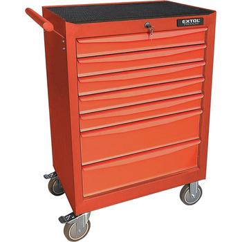 EXTOL PREMIUM szerszámos kocsi, 7 fiókos, kapacitás: 250 kg